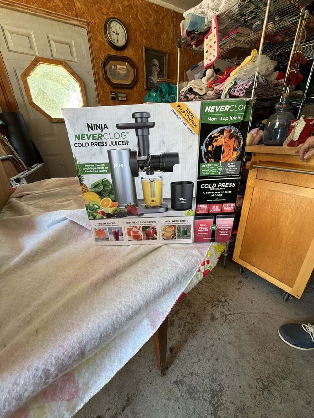 Ninja NeverClog Cold Press Juicer Stainless Steel JC151 X fruit veg SEALED✓‼️